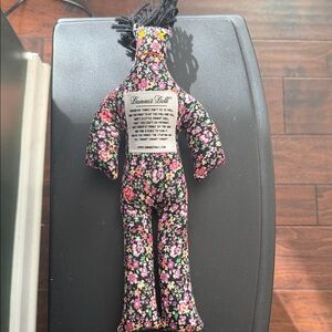 Floral - Black‎ and Pink Dammit Doll